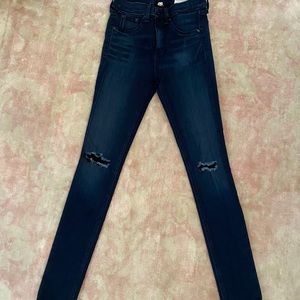 Dark wash rag and bone skinny jeans